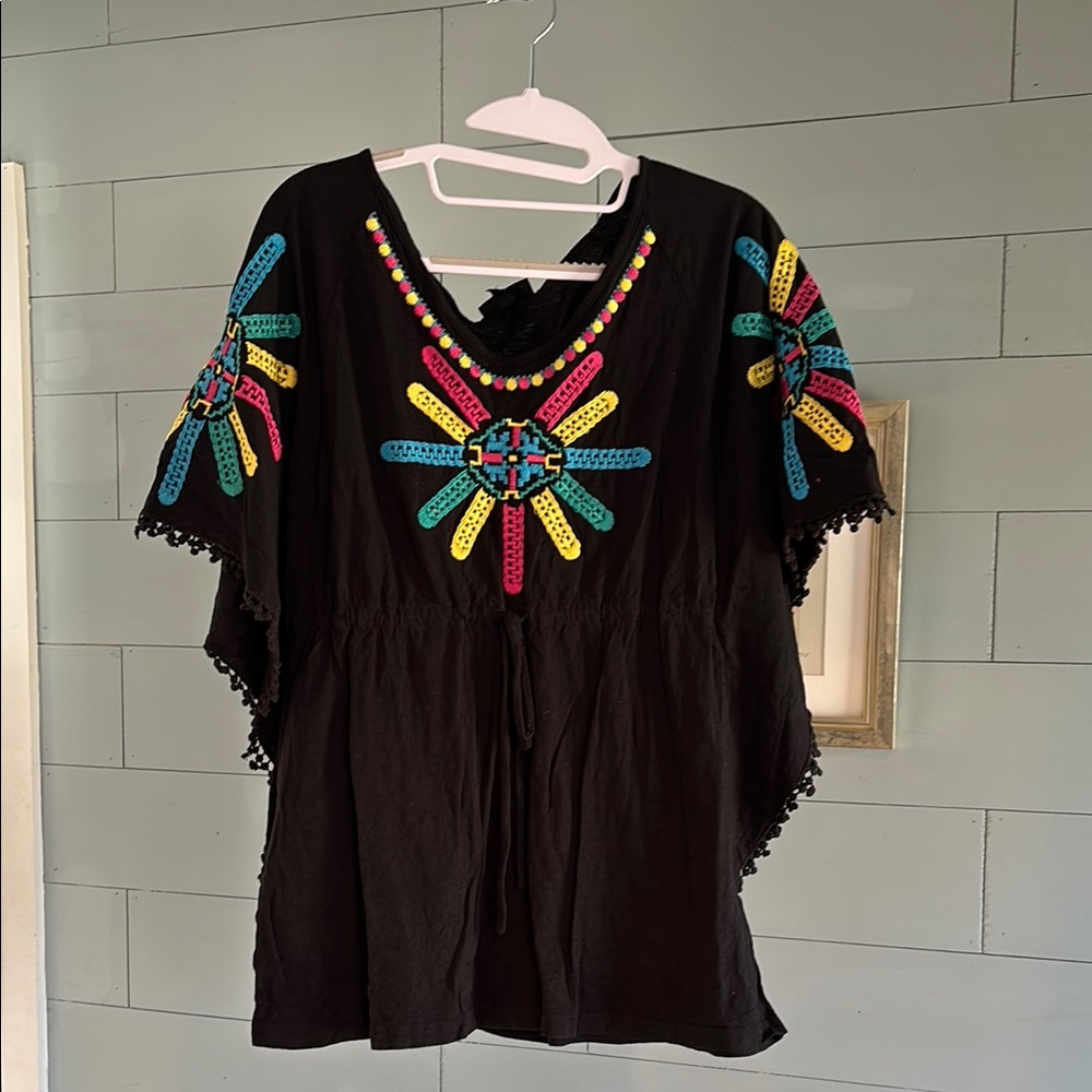 Topshop embroidered top‎